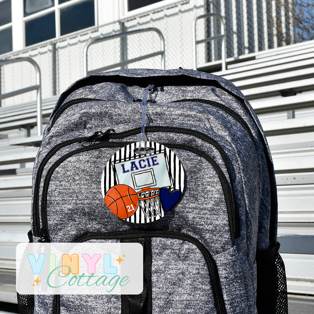 Basketball Bag Tags ~ Customized