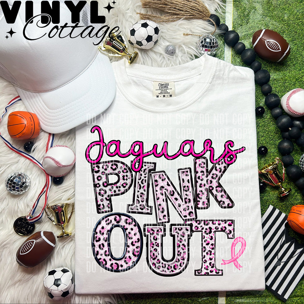 Pink Out ~ Jaguars ~ DTF Transfer