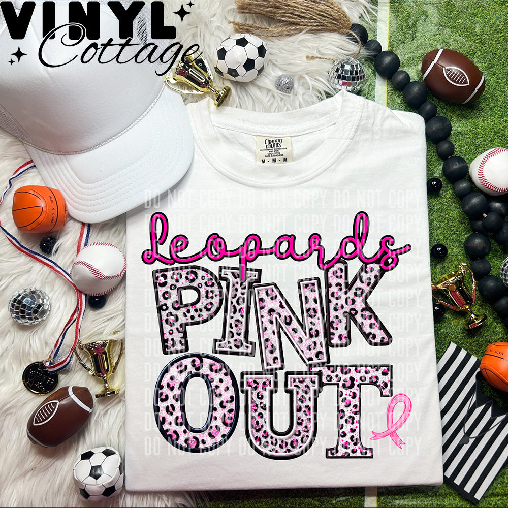 Pink Out ~ Leopards ~ DTF Transfer