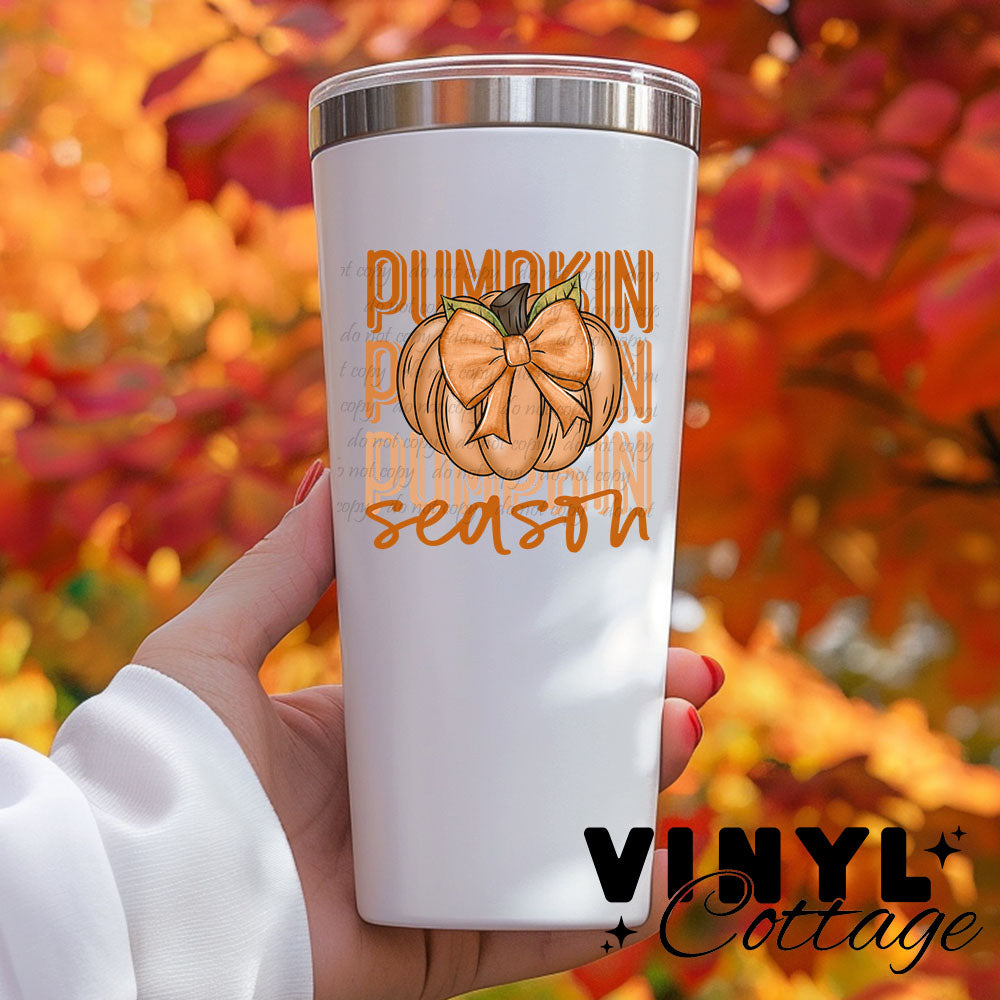 Pumpkin Season ~ UV DTF Transfer