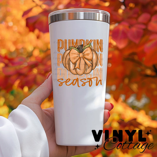 Pumpkin Season ~ UV DTF Transfer