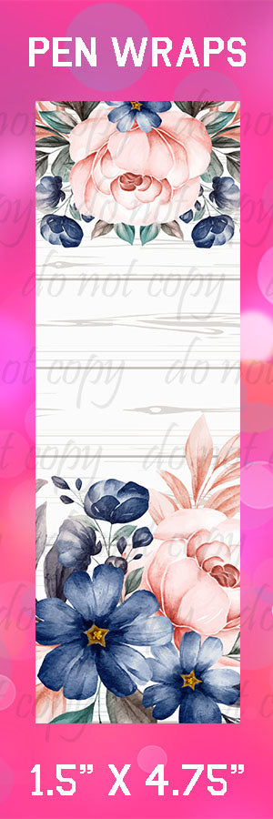 Pen Wraps ~ Floral