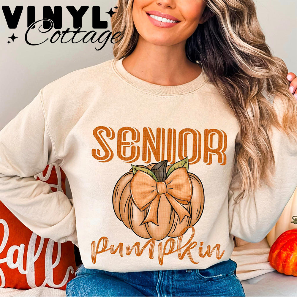 Senior Pumpkin ~ DTF Transfer