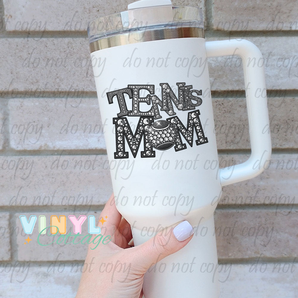 Rhinestone Sports Mom ~ UV DTF Transfers