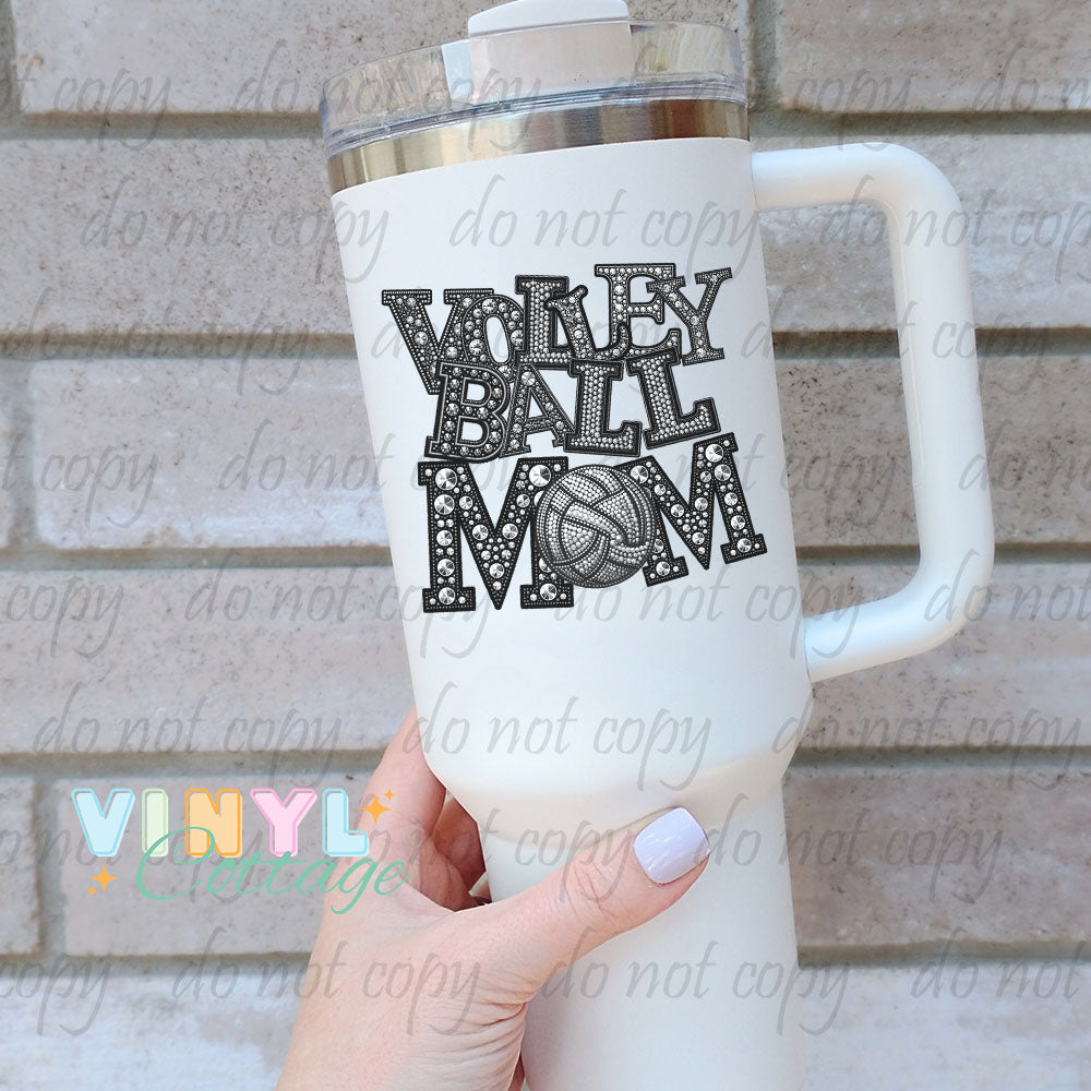 Rhinestone Sports Mom ~ UV DTF Transfers