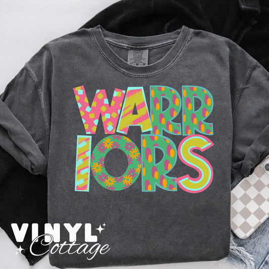 Warriors ~ Playful Patterns ~  DTF Transfer