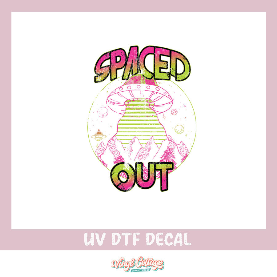 WC222 ~ UV DTF DECAL ~ Spaced Out