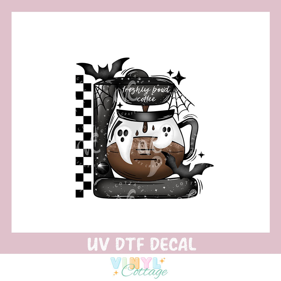 WC468 ~ Fresh Bood Coffee ~ UV DTF Decal