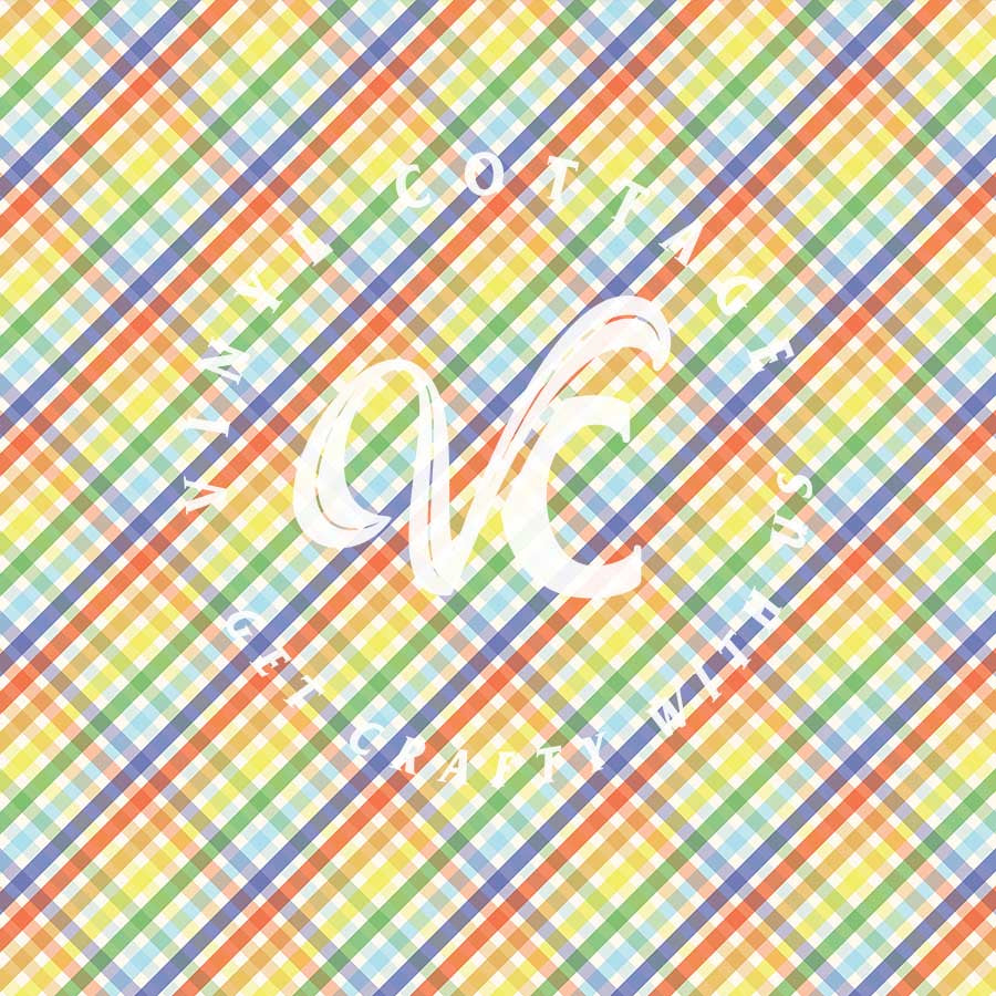 Rainbow Plaid ~ PL01