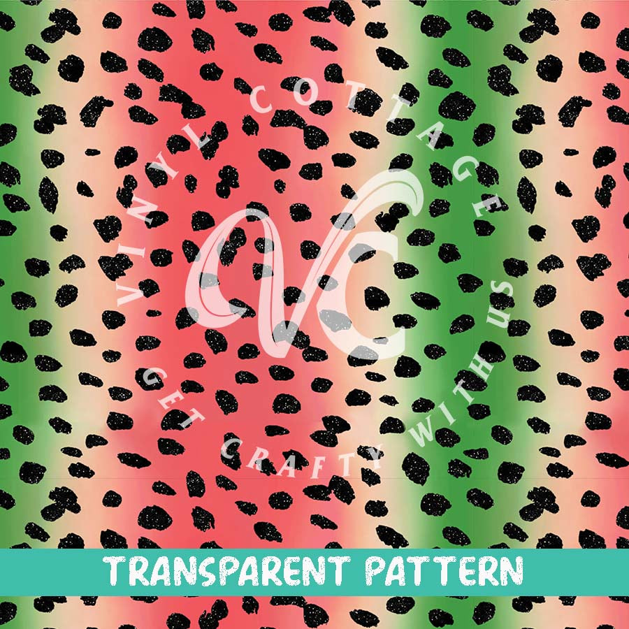 Watermelon Ombre ~  TRANSPARENT VINYL ~ TP12