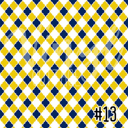 Navy and Yellow Patterns