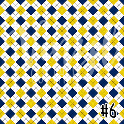 Navy and Yellow Patterns