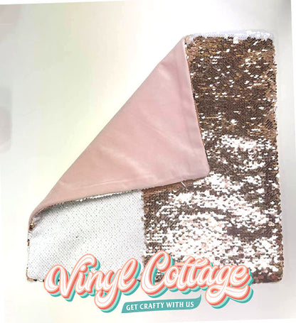 Rose Gold Sequin Pillow