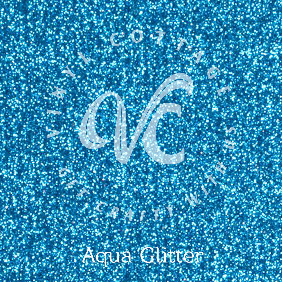 Aqua Glitter HTV