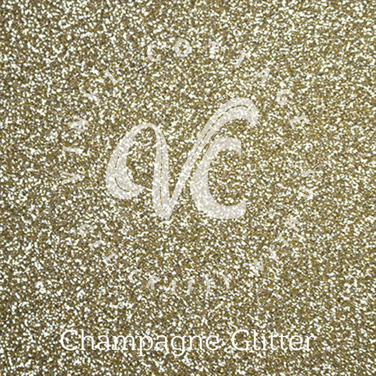 Champagne Glitter HTV