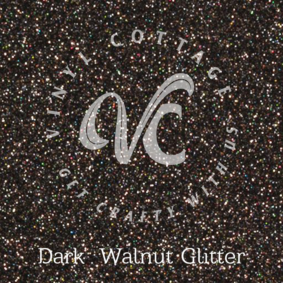 Dark  Walnut Glitter HTV