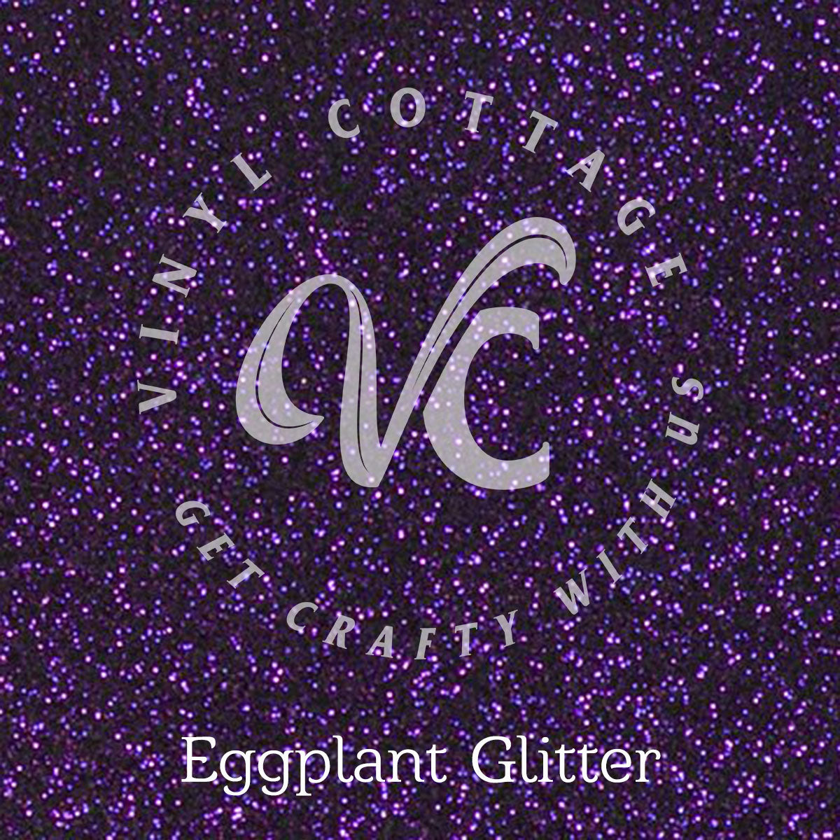 Eggplant Glitter HTV