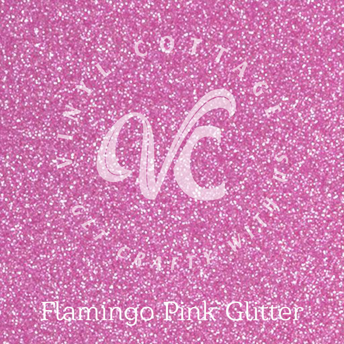 Flamingo Pink Glitter HTV