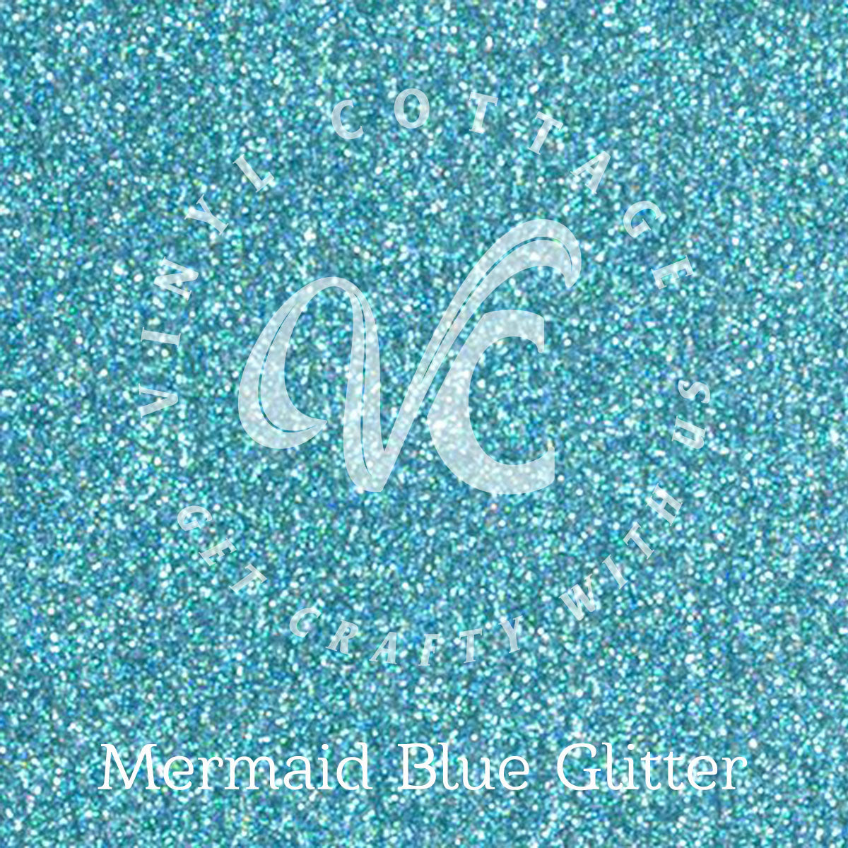 Mermaid Blue Glitter HTV