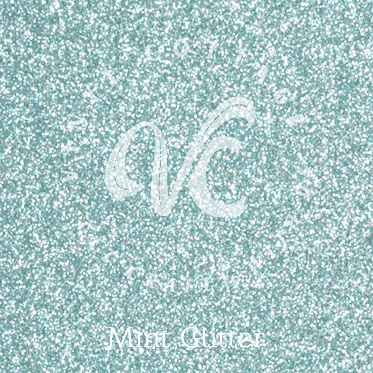 Mint Glitter HTV