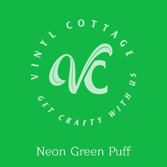 Neon Green Puff HTV