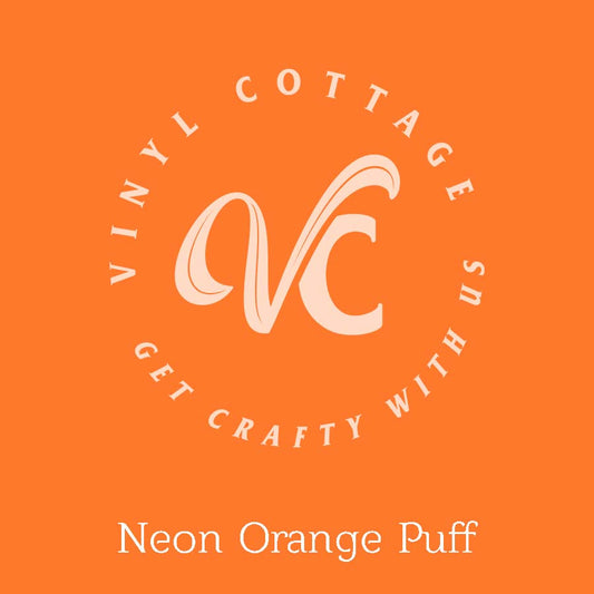 Neon Orange Puff HTV