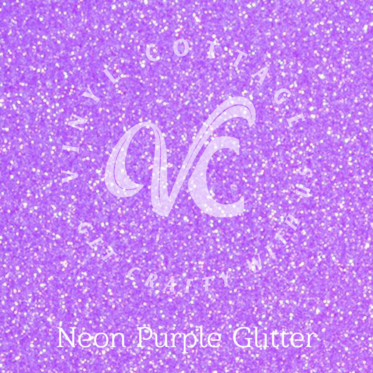 Neon Purple Glitter HTV