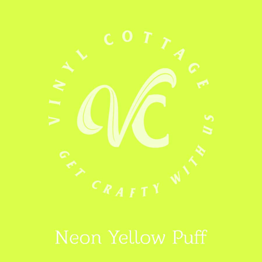 Neon Yellow Puff HTV