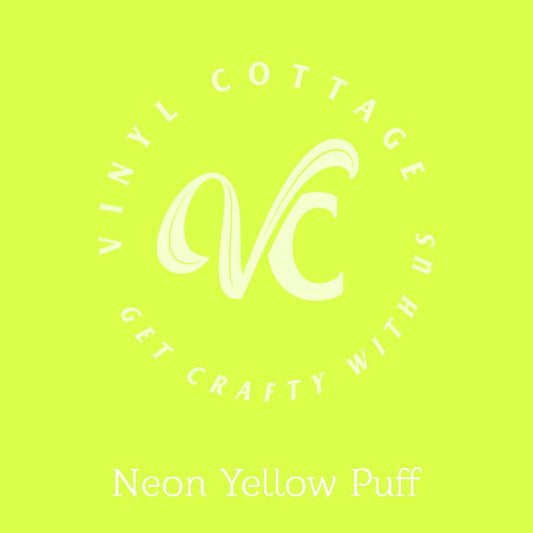 Neon Yellow Puff HTV