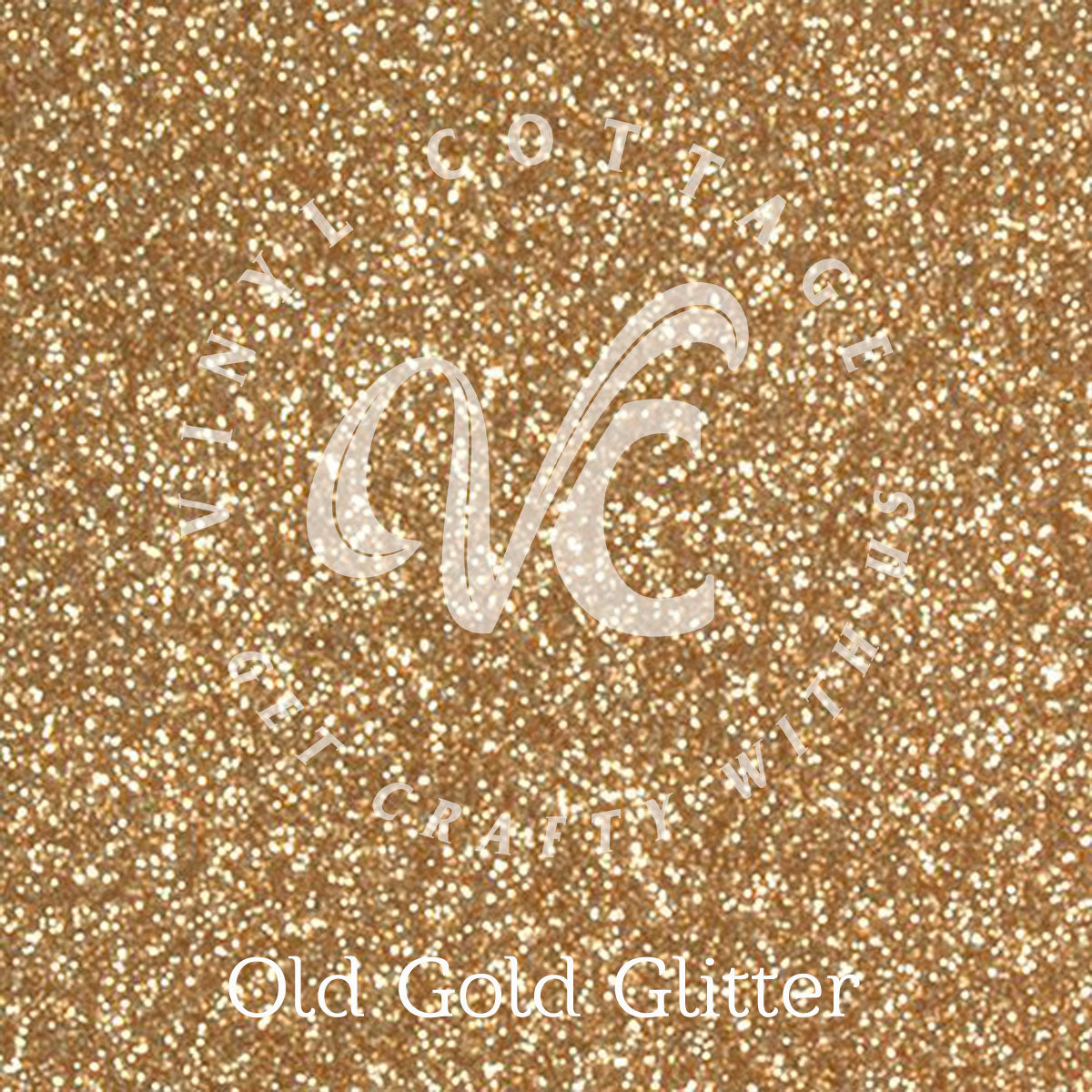 Old Gold Glitter HTV