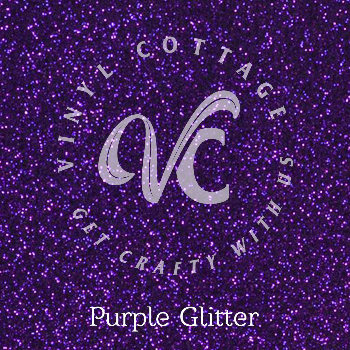 Purple Glitter HTV